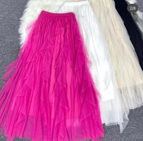 Saia de hotsell organza rodada