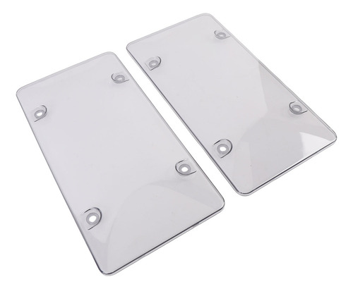 Capa Transparente Para Placa De Carro, Pacote Com 2