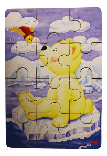 Rompecabezas 4 En 1 Animales Goki Madera Alemán Puzzle