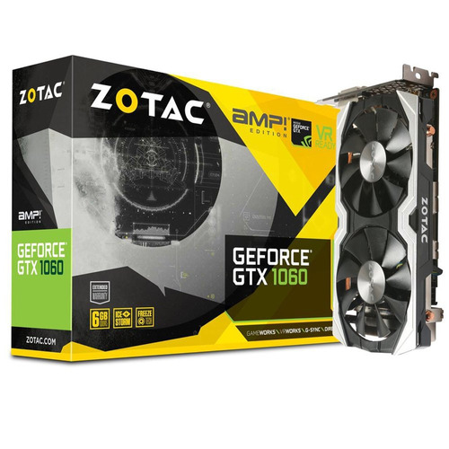 Placa De Video Geforce Gtx 1060 6gb Gddr5 Amp! Zotac Htg