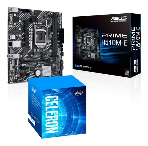 Imagen 1 de 8 de Combo Actualizacion Mother Asus H510me + Intel Celeron G5900