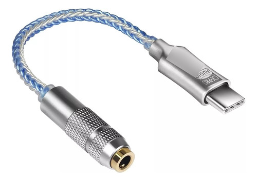 Adaptador Cable Usb Tipo C A Jack Audio 3.5mm Hifi Dac 32bit