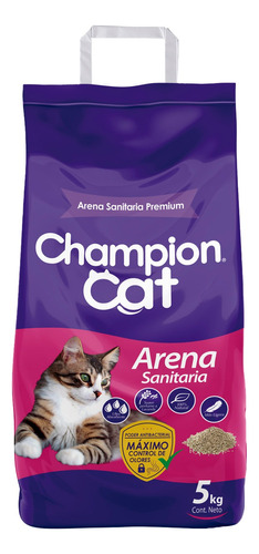 Champion Cat Arena Sanitaria 5kg | Distribuidora Mdr