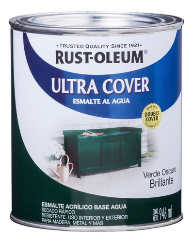 Esmalte Al Agua Ultra Cover Rustoleum X 0,946