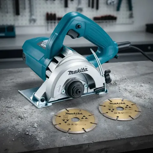 Serra Mármore 110mm 1300W Com 2 Discos 4100NH3ZX2 Makita Profissional