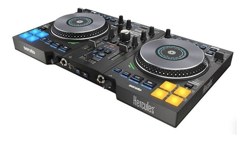 Controlador DJ Hércules DJControl Jogvision negro de 2 canales 220V