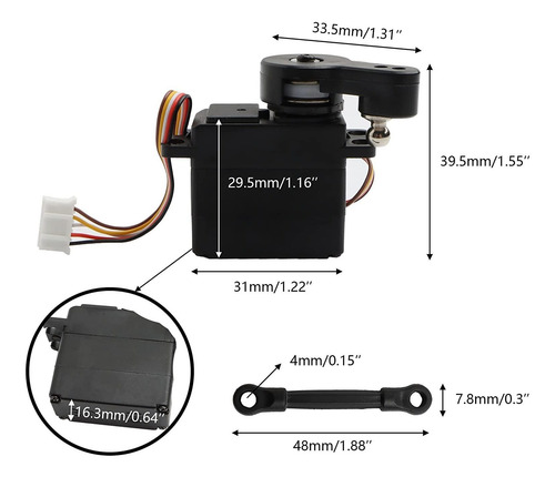 Gdool 9200e Rc Coches 5 Líneas 4.9 Lbs Digital Rc Servo Moto