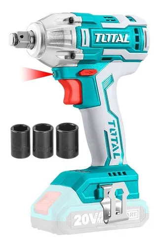 Llave, Pistola De Impacto Inalámbrica Total 20v Industrial - Motor Brushless, Sin Carbones, Encastre 1/2'', Torque 300nm - No Incluye Batería Ni Cargador - TIWLI20010