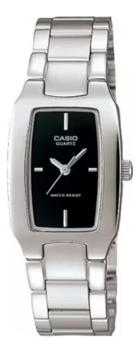 Reloj Casio Ltp-1165a-4c Para Dama Plateado/ Rosado Elegante