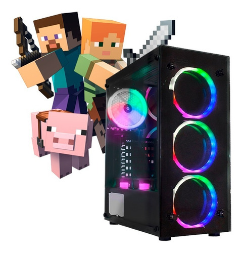 Pc Gamer I7, 16gb Ram,rx 570 8gb,hd 500gb Gabinete C/ Led
