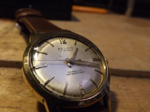 Reloj Zelico Muy Antiguo De Los 30s Ba o Oro Incabloc Suizo