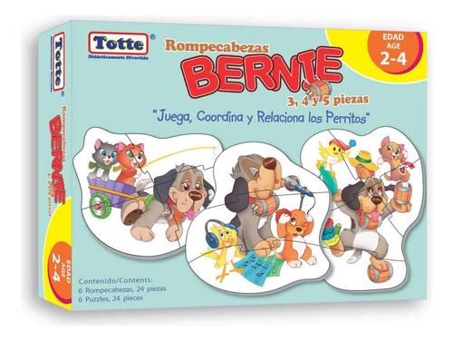 Rompecabezas 16219 T219  Bernie Progresivos 3, 4 Y 5 Pzas