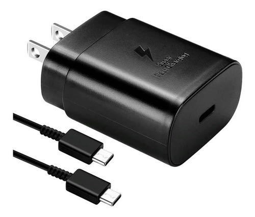 Cargador Super Fast Charge 45w + Cable Tipo C A C Samsung 