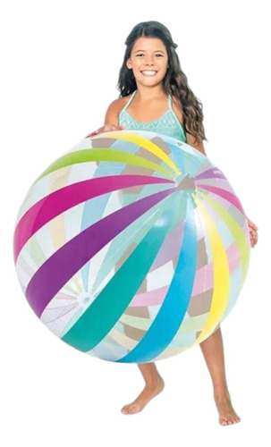 Pelota De Playa Gigante Inflable De 107cm Intex Verano