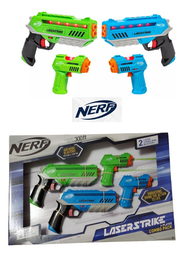 Set 4 Jugadores Nerf. Laser Strike P Niño C Vibración Sonido