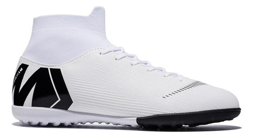 Nuevo Tenis Tipo Botas Futsal Para Entrenamiento, Blanco