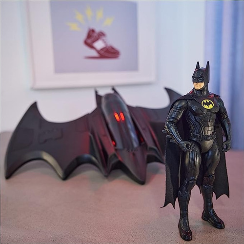 Dc Comics,the Flash Batwing 70cms Y Figura Batman 10 Cms New