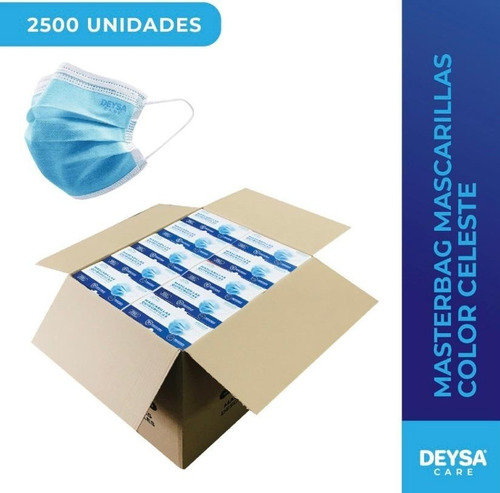 Mascarillas Deysa  50 Cajas, De 50 Un C/u (2.500 Un) De