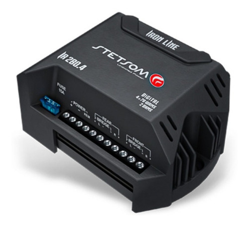 Imagen 1 de 2 de Amplificador Auto Stetsom 4 Canales Potencia 280 W Rms 2 Ohm