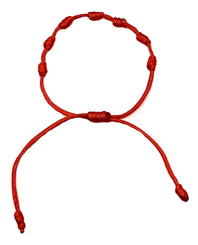 Pulsera Roja Hilo 7 Nudos De Proteccion Pareja Brazalete