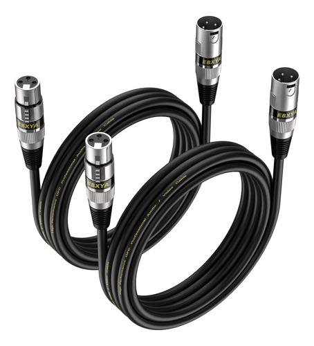 Cables Ebxya Xlr De 10 Pies, Paquete De 2, Micrófono Balance