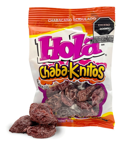 Pack 30 Chabaknitos Saladulces Hola 40g