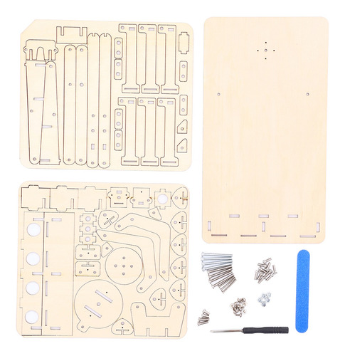 Construcción Brazo Robot Juguete Hidráulico Madera Modelo Me
