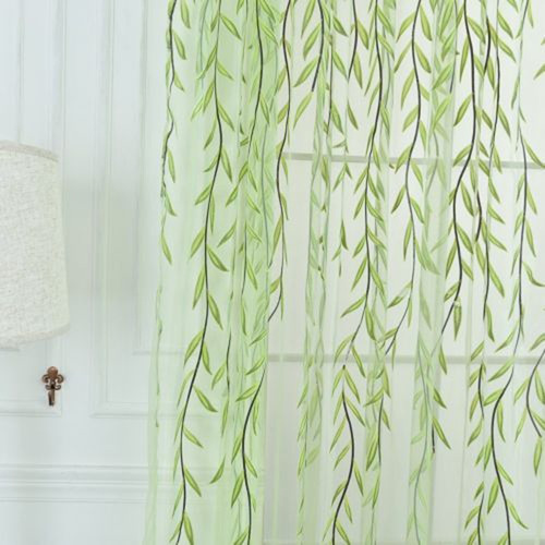 Cortina De Linha De Cortina De Tule K Willow Voile Curt 5723