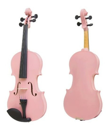 Imagen 8 de 8 de Mendini 3/4 Mv-pink Violín De Madera Maciza Con Estuche