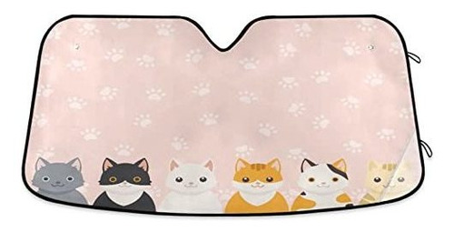 Protector Solar Para Luna Cute Cats Paws - Parasol Para Para