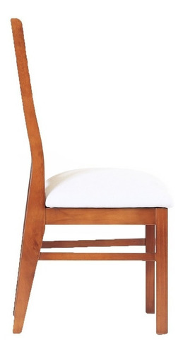 Silla de comedor Muebles América Silla Comedor con estructura color raulí y asiento crudo