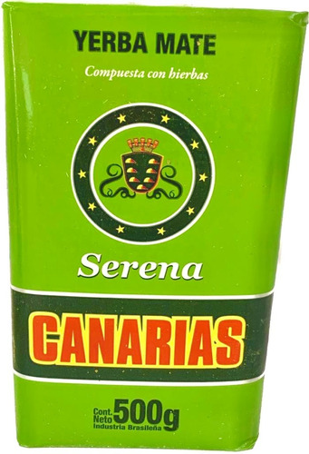 Imagen 1 de 6 de Yerba Mate Canarias Serena Promo 500g +barata La Golosineria