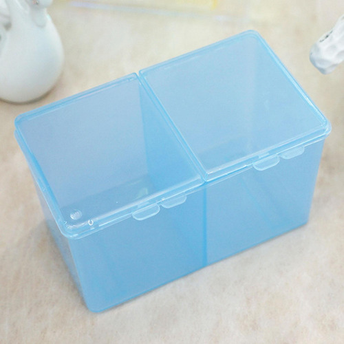 Caja Para Hisopos De Maquillaje, Soporte Para Bolas De Azul