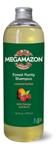 Shampoo Perro Y Gato Megamazon Forest Purity 300ml. Np Fragancia Pitanga Y Buriti Tono De Pelaje Recomendado