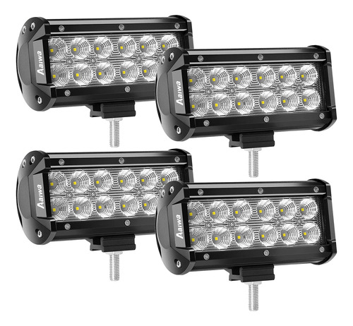 Aaiwa - Barra De Luz Led De 7 Pulgadas, 4 Luces Led De 3600