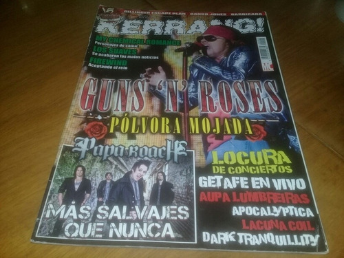 Revista Kerrang Nº 204 Guns And Roses Papa Roach 