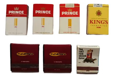 Set 7 Cajas De Fósforos Coleccionables Cigarrillos Importado (Usado)