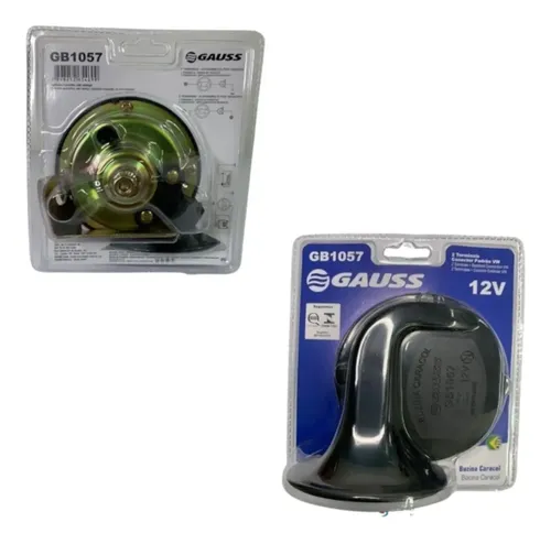 Buzina Caracol Individual Preta Vw Gol Saveiro 98 - Gb1057