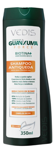 Shampoo Antiqueda Cabelos Secos Guanxuma Force 350ml - Vedis