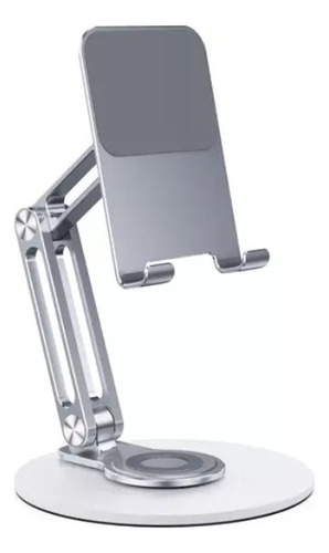 Soporte Para Tablet De Metal Modelo 3 Ejes Ergonómico Plata