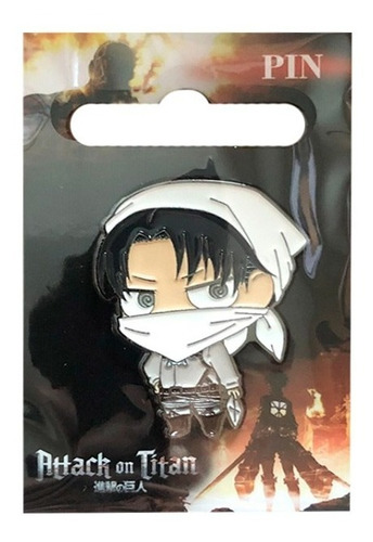 Chibi Cleaning Levi Enamel Pin Hot Topic Attack On Titan