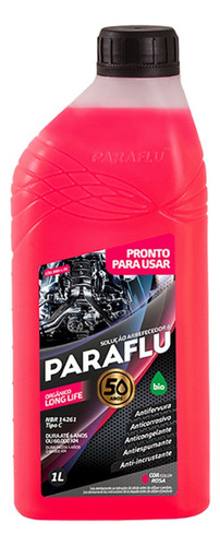 Aditivo Para Radiador Pronto Uso Paraflu 1 litro Rosa