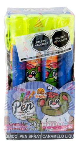 Caramelo Liquido Pen Spray T Display 12pz