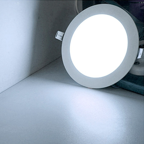 Imagen 3 de 9 de Panel Plafon De Embutir Led Redondo 24w Luz Cálido