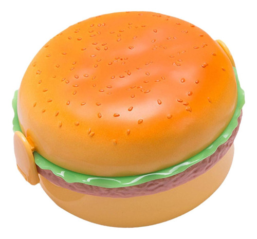 La Hamburguesa Linda De La Fiambrera Del Microondas Redondo