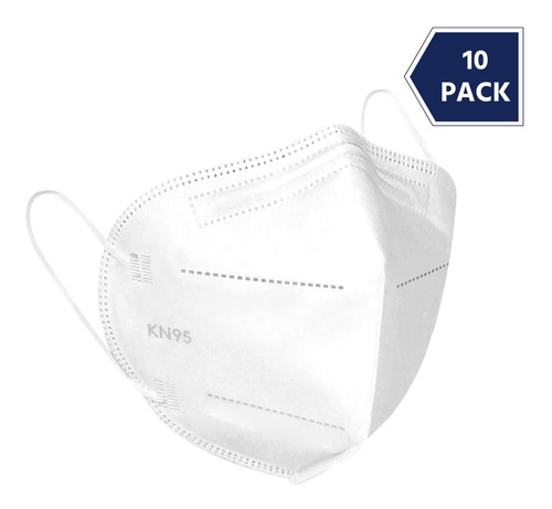 Imagen 1 de 5 de Cubrebocas Kn95 Tapabocas Mascarilla Negro 10 Piezas