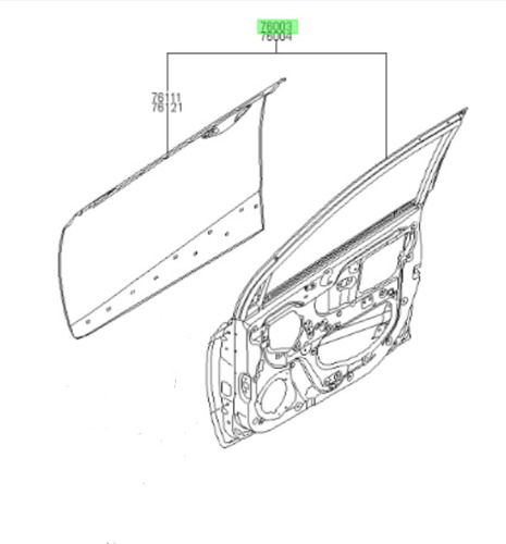 Puerta Delantera Izq Original Hyundai Grand I10 2014 2022