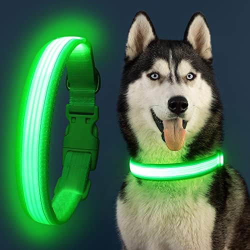 Cuello De Perros De Iluminación Yfbrite, Collar Led Usb De 2