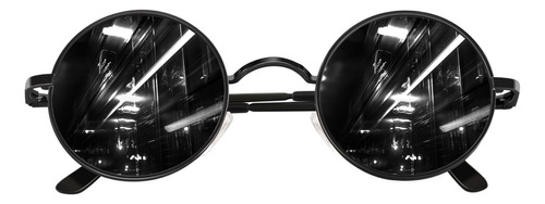 Gafas De Sol Polarizadas Redondas De Metal Cgid Steampunk Pa