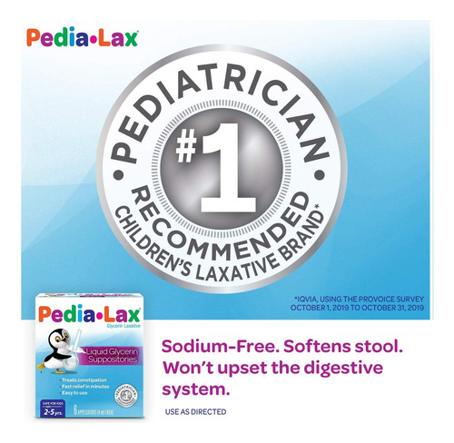 Supositorios De Glicerina Líquidos Laxantes De Pedia-lax De